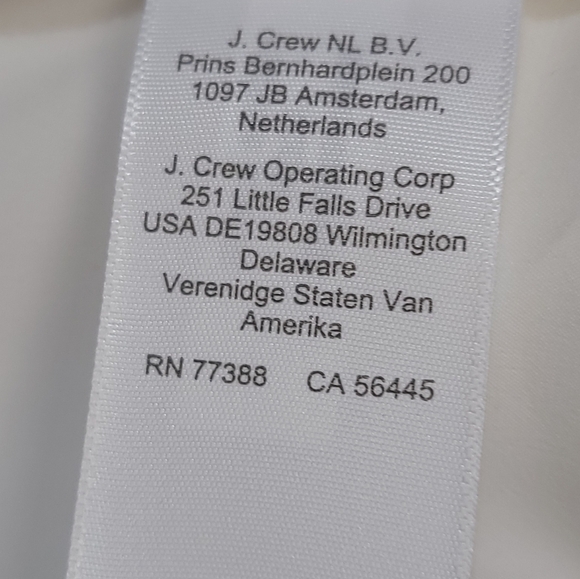 J.Crew Popover Placket Marine Salt Long Sleeve Blouse Size Petite XS - Picture 12 of 12